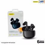 FONENG BL152 ANC+ENC True Wireless Earbuds with charging case box in black and beige colors